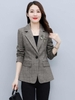 Mã K519: Áo blazer kẻ sọc nữ trung niên áo khoác nữ cao cấp