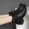 Mã B212: Giày boot Martin nữ đế thấp cao cấp phong cách hàn quốc