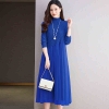 Mã K850: Váy nối lưới dệt kim cashmere dáng rộng cho nữ mùa thu đông