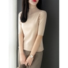 Mã A094 Giá 650K: Áo len nữ ôm body cổ lọ tay nỡ mới