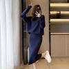 Mã H137: set áo đầm mùa thu đông cao cấp
