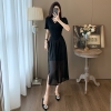 Mã L501: Váy đẹp dài ngang eo kiểu Hepburn tôn dáng