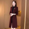 Mã K695: Áo khoác dạ nữ lông cừu thời trang nữ thương hiệu cao cấp