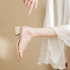 Mã M277: Giày Sandal da cừu gót dày cao cấp