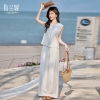 Mã L783: set bộ nữ không tay cổ tròn viền thô Zolani