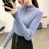 Mã L392: Áo thun len cổ lọ nửa dành cho nữ cao cấp