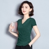 Mã A868: áo thun nữ ngắn tay dáng ôm sang trọng khí chất