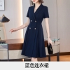 Mã C209: đầm váy công sở sang trọng dáng xòe xếp ly