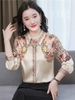 Mã L014: Áo sơ mi lụa nữ cao cấp dài tay