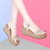 Mã L991: Giày nữ cao cấp mùa hè sandal đế dày bằng da thật