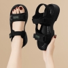 Mã L993: Giày sandal đế xuồng bằng da thật dành cho nữ cao cấp