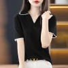 Mã D352: áo len nữ ngắn tay
