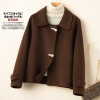 Mã G868: Áo khoác dạ cashmere cao cấp phong cách Hepburn