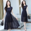Mã B329: đầm lưới ngắn tay kiểu phương tây