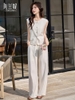Mã L783: set bộ nữ không tay cổ tròn viền thô Zolani