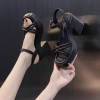 Mã L528: Giày sandal đế dày cho nữ đẹp cao cấp giày nữ đẹp cao cấp thường ngày giày cao gót đế xuồng