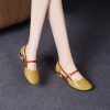 Mã M029: Giày sandal bít mũi mùa hè mới dành cho nữ, chất liệu da mềm, đế mềm
