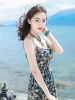 Mã M058: Đầm maxi dài đến mắt cá chân, in họa tiết hoa, cực kỳ thanh lịch và tôn dáng, kỳ nghỉ biển