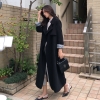 Mã D328: áo khoác trench coat dài quá đầu gối nữ tính Kiểu Anh