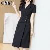 Mã L619: Váy vest đen cho nữ cao cấp mùa hè dự tiệc trang trọng cao cấp