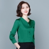 Mã B271: Áo sơ mi nữ voan lụa dài tay thời trang