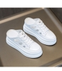 Mã G052: Giày sandal công sở da lộn màu trắng