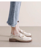 Mã K539: Giày lười đế dày nữ Giày nữ phong cách retro Giày da nhỏ kiểu Anh