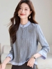 Mã K961: Áo len cardigan cho nữ cao cấp cao cấp Xuân Thu thiết kế mới nối áo ngắn bèo nhún nhỏ