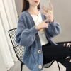 Mã C311: áo len cardigan mùa thu phong cách mới dáng rộng
