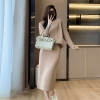 Mã H137: set áo đầm mùa thu đông cao cấp