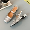 Mã M278: Giày sandal bít mũi dành cho nữ, gót dày cao cấp