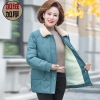 Mã L843: Áo khoác cotton ngắn mùa đông cho mẹ cao cấp mới dành cho phụ nữ cao cấp trung niên