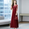 Mã D037: đầm váy nữ dáng dài nhẹ nhàng quá gối