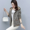 Mã E328: áo khoác mùa đông trung niên New kẻ sọc