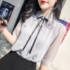 Mã D018: áo sơ mi nữ tay lỡ Pc hàn quốc