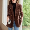 Mã K614: áo khoác cổ vest nữ sang trọng