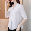 Mã M033: Áo sơ mi nữ cỡ lớn dáng rộng tay lửng