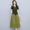 Mã C972: set áo váy mùa hè mới cao cấp váy Tencel