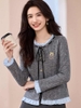 Mã L033: Áo sơ mi len nữ cao cấp cardigan