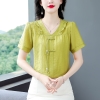 Mã K924: Áo sơ mi cotton và vải lanh cho nữ cao cấp mùa hè