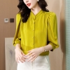 Mã D310: áo sơ mi nữ tay lửng thanh lịch Pc hàn quốc