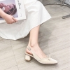 Mã C734: Giày cao gót cổ tích Pháp nhẹ nhàng Baotou Lady Bridesmaid
