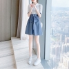 Mã B340: đầm voan nữ Mùa hè phối màu cao cấp