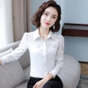 Mã L604: Áo sơ mi cotton nguyên chất nữ cao cấp dài tay