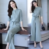 Mã G259: set bộ thể thao nữ cao cấp quần ống rộng