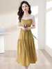Mã L443: váy đẹp cao cấp lụa thương hiệu cao cấp nữ cao cấp mùa hè