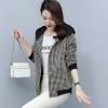Mã E328: áo khoác mùa đông trung niên New kẻ sọc