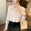 Mã A812: Áo sơ mi voan nữ chấm bi tay bồng thiết kế cao cấp thanh lịch