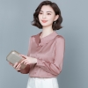 Mã B271: Áo sơ mi nữ voan lụa dài tay thời trang