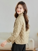 Mã M331: Áo khoác cotton nhẹ, lót lông vũ dành cho nữ, kiểu dáng thu đông cao cấp